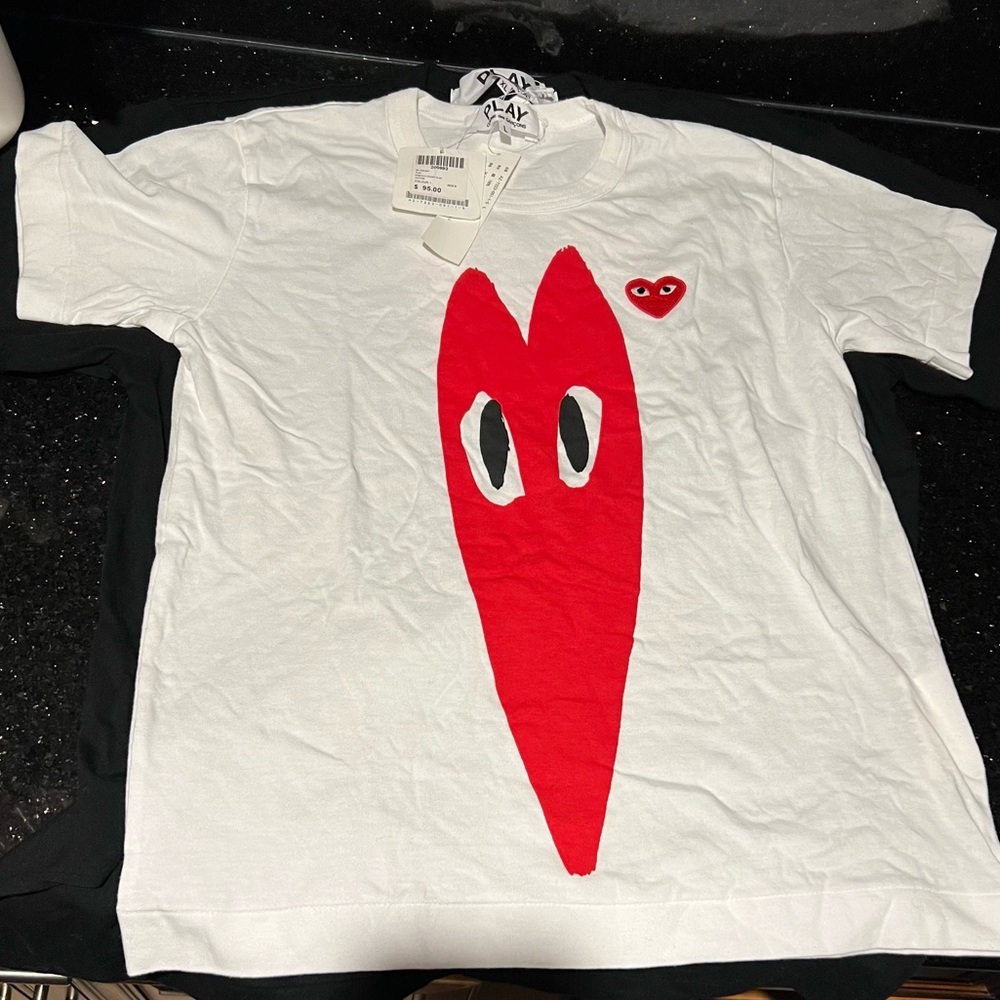 NWT Comme des Garçons cotton large white t-shirt